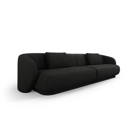 Camden 4-Sitzer Sofa aus Chenille in Schwarz meliert (Legacy 19 Black), 304x102x72 cm von Cosmopolitan Design – Bild 1