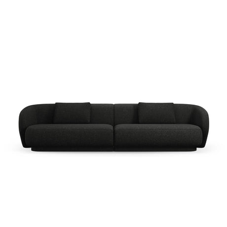 Camden 4-Sitzer Sofa aus Chenille in Schwarz meliert (Legacy 19 Black), 304x102x72 cm von Cosmopolitan Design – Bild 3