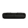 Camden 4-Sitzer Sofa aus Chenille in Schwarz meliert (Legacy 19 Black), 304x102x72 cm von Cosmopolitan Design – Bild 3
