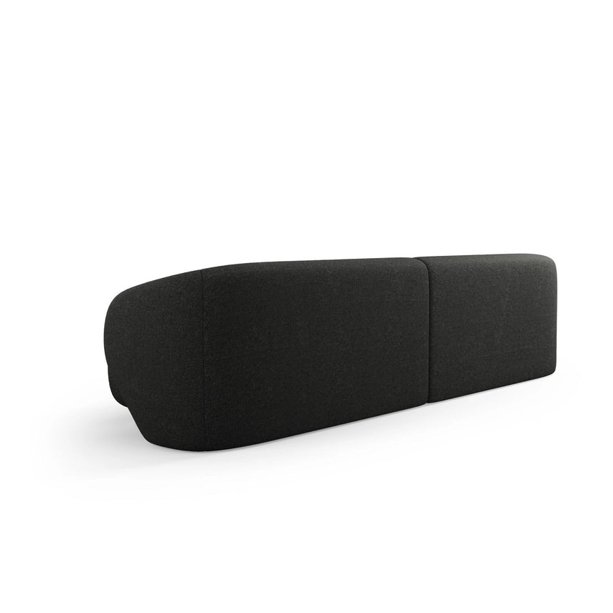Camden 4-Sitzer Sofa aus Chenille in Schwarz meliert (Legacy 19 Black), 304x102x72 cm von Cosmopolitan Design – Bild 4