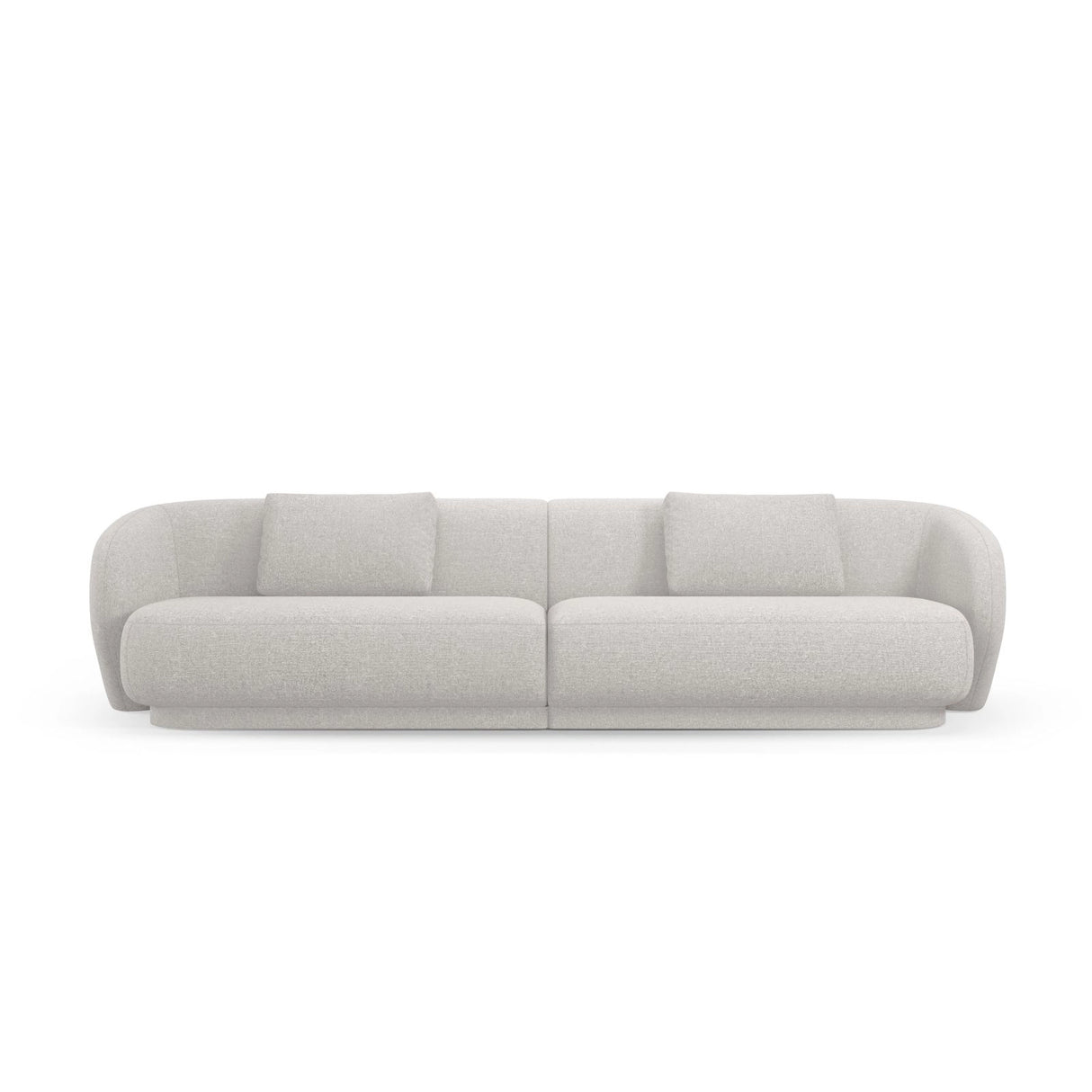 Camden 4-Sitzer Sofa aus Chenille in Silber meliert (Legacy 20 Silver), 304x102x72 cm von Cosmopolitan Design – Bild 3