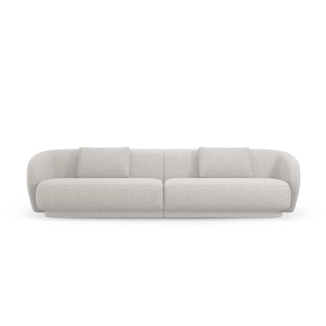 Camden 4-Sitzer Sofa aus Chenille in Silber meliert (Legacy 20 Silver), 304x102x72 cm von Cosmopolitan Design – Bild 3