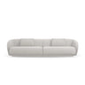 Camden 4-Sitzer Sofa aus Chenille in Silber meliert (Legacy 20 Silver), 304x102x72 cm von Cosmopolitan Design – Bild 3