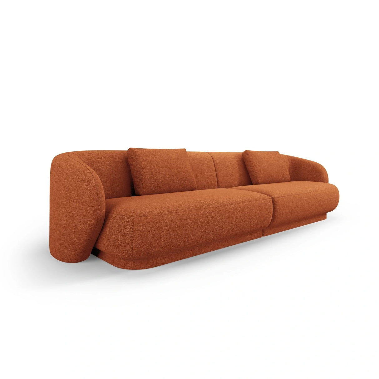 Camden 4-Sitzer Sofa aus Chenille in Terracotta Melange (Legacy 6 Deep Terra), 304x102x72 cm von Cosmopolitan Design – Bild 1