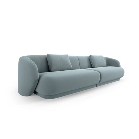 Camden 4-Sitzer Sofa aus Samt in Hellblau (Casino Safira), 304x102x72 cm von Cosmopolitan Design – Bild 1