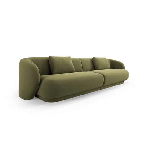 Camden 4-Sitzer Sofa aus Samt in Hellgrün (Casino Forest), 304x102x72 cm von Cosmopolitan Design – Bild 1