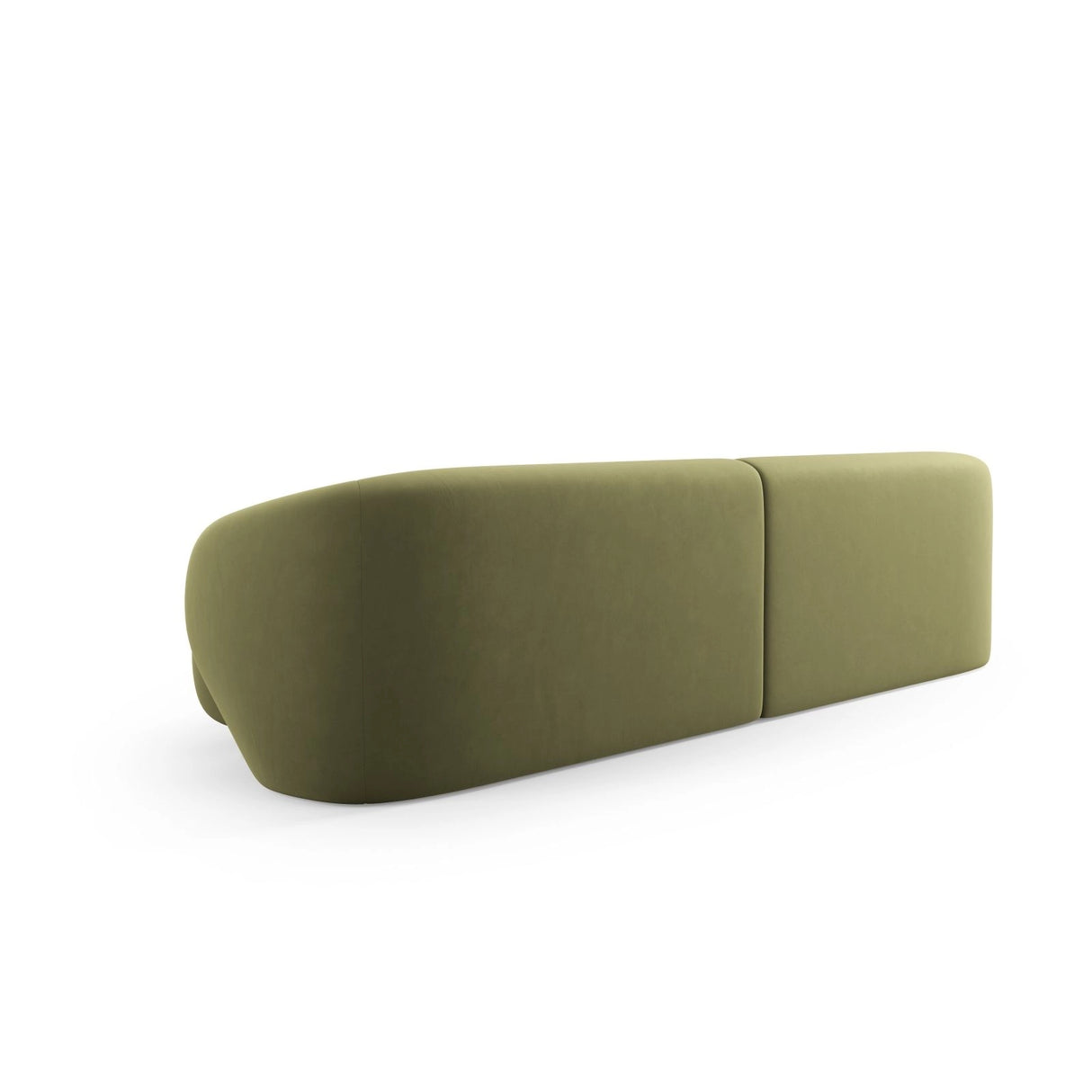 Camden 4-Sitzer Sofa aus Samt in Hellgrün (Casino Forest), 304x102x72 cm von Cosmopolitan Design – Bild 4