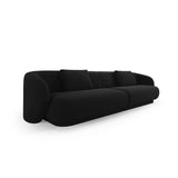 Camden 4-Sitzer Sofa aus Samt in Schwarz (Casino Black), 304x102x72 cm von Cosmopolitan Design – Bild 1