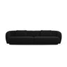 Camden 4-Sitzer Sofa aus Samt in Schwarz (Casino Black), 304x102x72 cm von Cosmopolitan Design – Bild 3