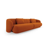Camden 4-Sitzer Sofa aus Samt in Terrakotta (Casino Terracota), 304x102x72 cm von Cosmopolitan Design – Bild 1