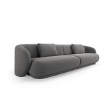 Camden 4-Sitzer Sofa aus Samt in Warmes Grau (Casino Anthracite), 304x102x72 cm von Cosmopolitan Design – Bild 1