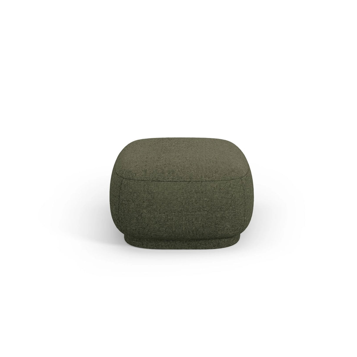 Camden Pouf aus Chenille in Grün meliert (Legacy 10 Olive), 65x65x39 cm von Cosmopolitan Design – Bild 3