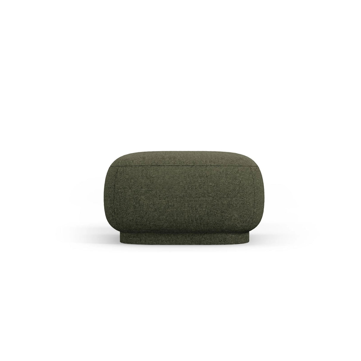 Camden Pouf aus Chenille in Grün meliert (Legacy 10 Olive), 65x65x39 cm von Cosmopolitan Design – Bild 4