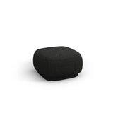 Camden Pouf aus Chenille in Schwarz meliert (Legacy 19 Black), 65x65x39 cm von Cosmopolitan Design – Bild 1