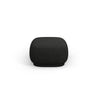 Camden Pouf aus Chenille in Schwarz meliert (Legacy 19 Black), 65x65x39 cm von Cosmopolitan Design – Bild 3