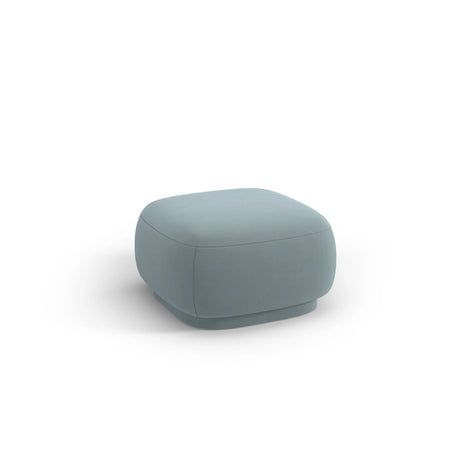 Camden Pouf aus Samt in Hellblau (Casino Safira), 65x65x39 cm von Cosmopolitan Design – Bild 1