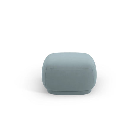 Camden Pouf aus Samt in Hellblau (Casino Safira), 65x65x39 cm von Cosmopolitan Design – Bild 3