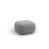 Camden Pouf aus Samt in Hellgrau (Casino Ash), 65x65x39 cm von Cosmopolitan Design – Bild 1