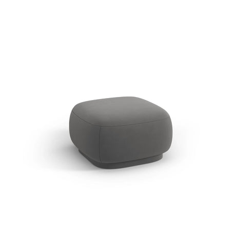 Camden Pouf aus Samt in Warmes Grau (Casino Anthracite), 65x65x39 cm von Cosmopolitan Design – Bild 1