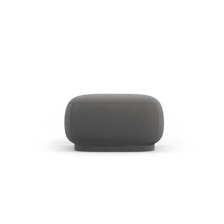 Camden Pouf aus Samt in Warmes Grau (Casino Anthracite), 65x65x39 cm von Cosmopolitan Design – Bild 4