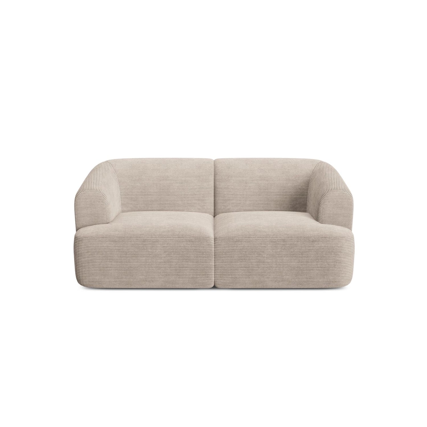 Campi 2-Sitzer Sofa aus Cord in Cappuccino (Lincoln 09D), 180x90x70 cm von Cosmopolitan Design – Bild 4