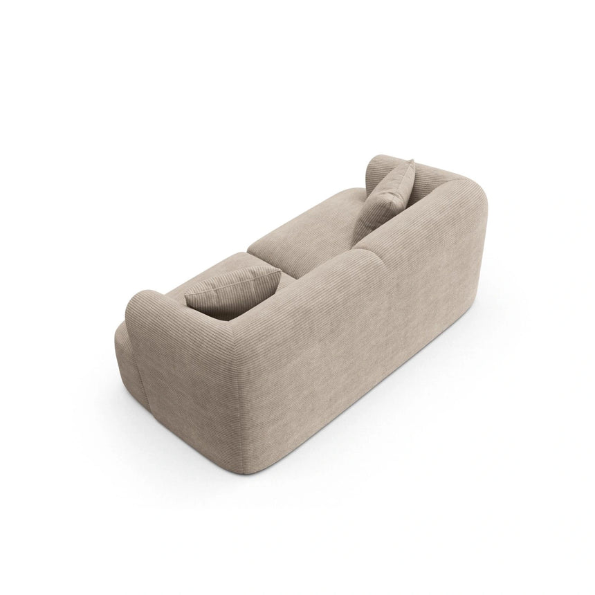 Campi 2-Sitzer Sofa aus Cord in Cappuccino (Lincoln 09D), 180x90x70 cm von Cosmopolitan Design – Bild 5