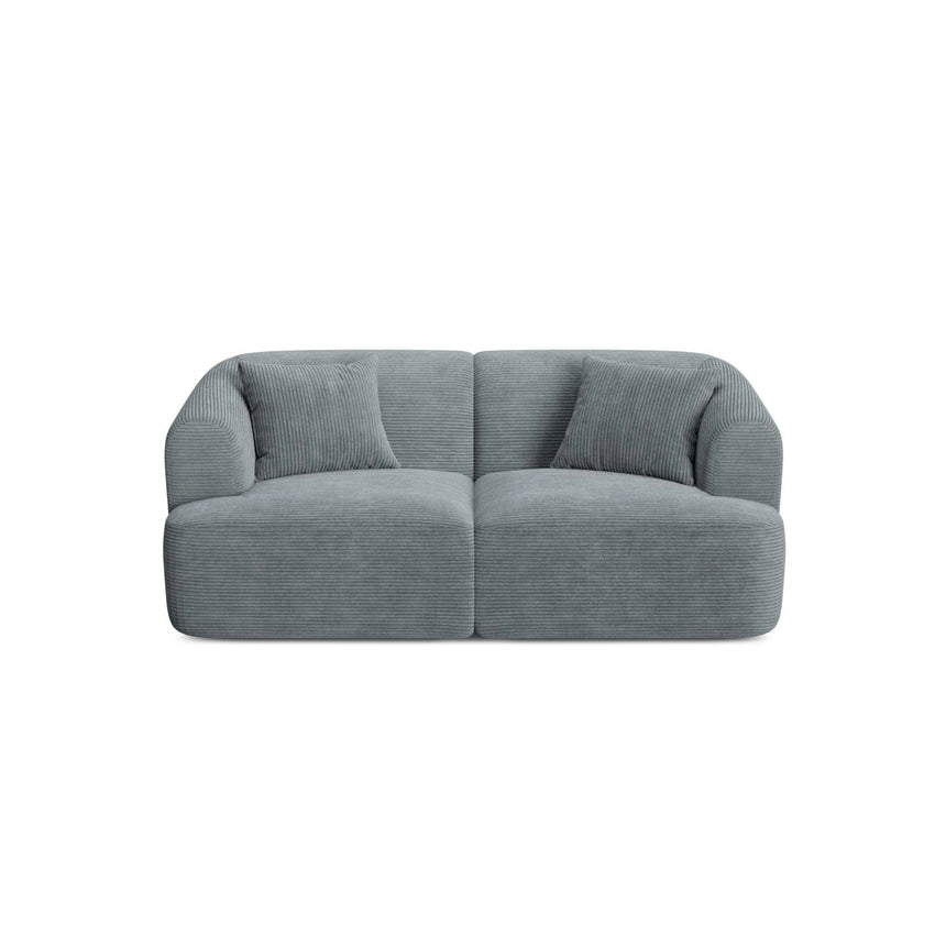 Campi 2-Sitzer Sofa aus Cord in Dunkelgrau (Lincoln 94D), 180x90x70 cm von Cosmopolitan Design – Bild 1
