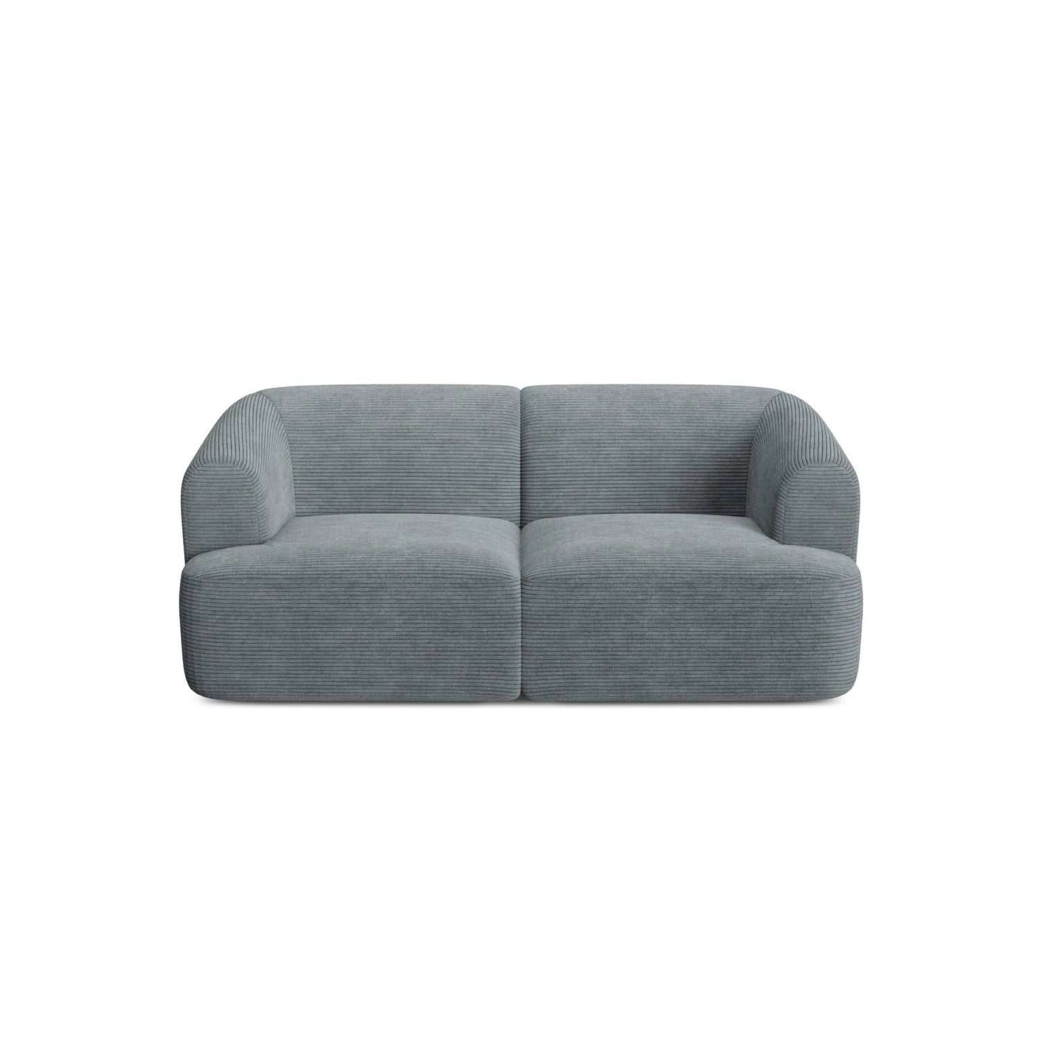 Campi 2-Sitzer Sofa aus Cord in Dunkelgrau (Lincoln 94D), 180x90x70 cm von Cosmopolitan Design – Bild 4