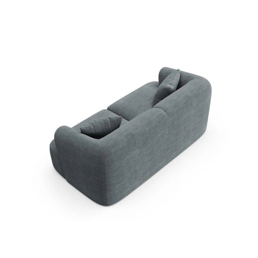 Campi 2-Sitzer Sofa aus Cord in Dunkelgrau (Lincoln 94D), 180x90x70 cm von Cosmopolitan Design – Bild 5
