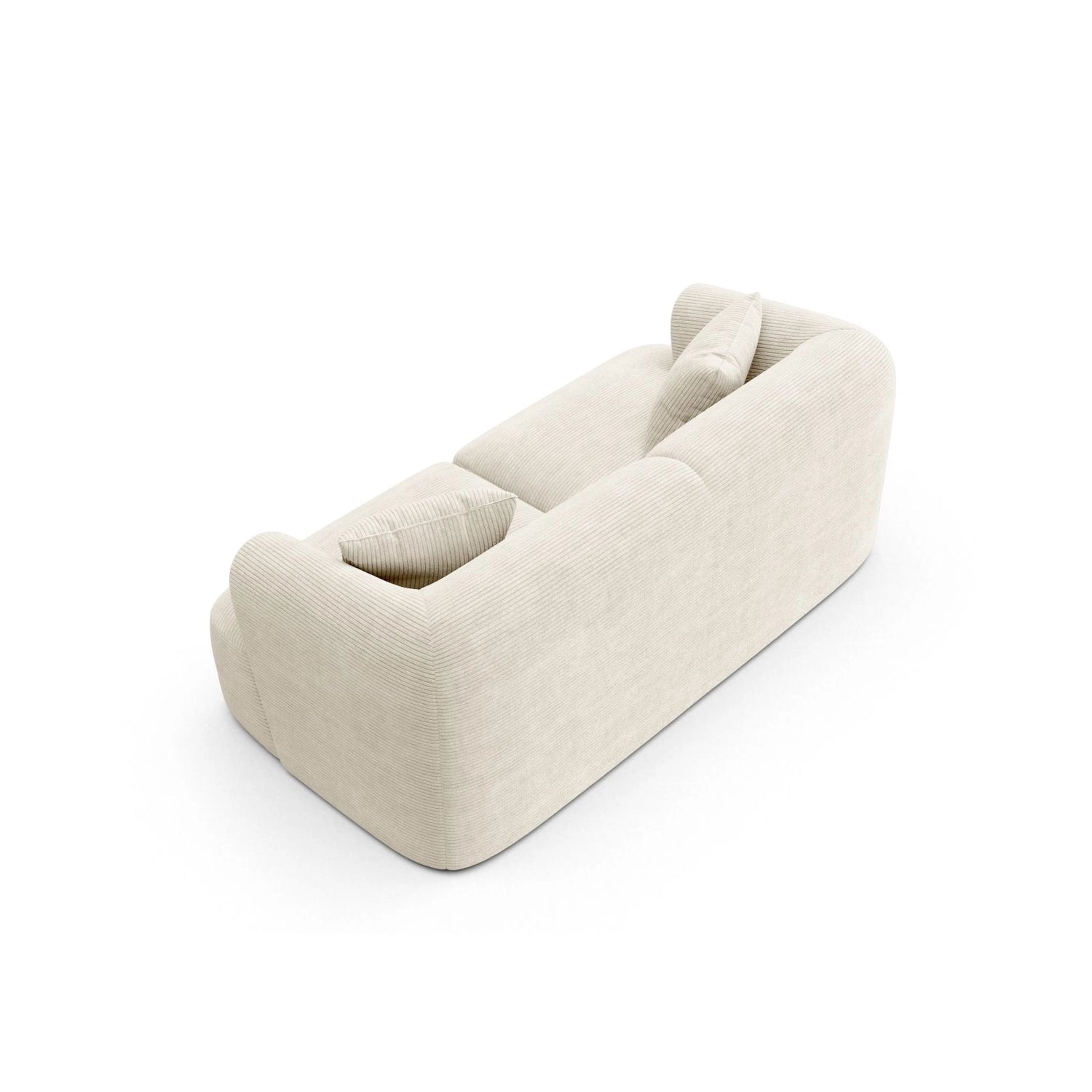 Campi 2-Sitzer Sofa aus Cord in Elfenbein (Lincoln 01D), 180x90x70 cm von Cosmopolitan Design – Bild 5