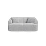 Campi 2-Sitzer Sofa aus Cord in Silber (Lincoln 84D), 180x90x70 cm von Cosmopolitan Design – Bild 1