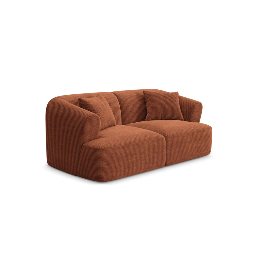 Campi 2-Sitzer Sofa aus Cord in Terrakotta (Lincoln 52D), 180x90x70 cm von Cosmopolitan Design – Bild 3