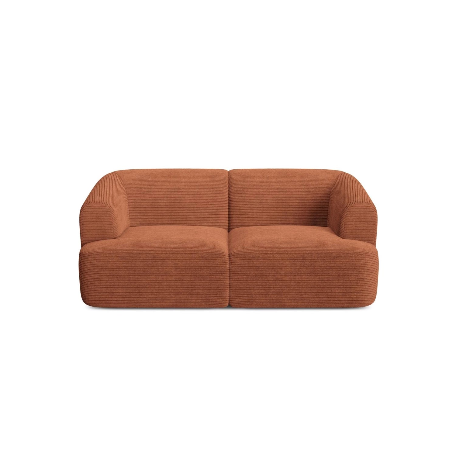 Campi 2-Sitzer Sofa aus Cord in Terrakotta (Lincoln 52D), 180x90x70 cm von Cosmopolitan Design – Bild 4
