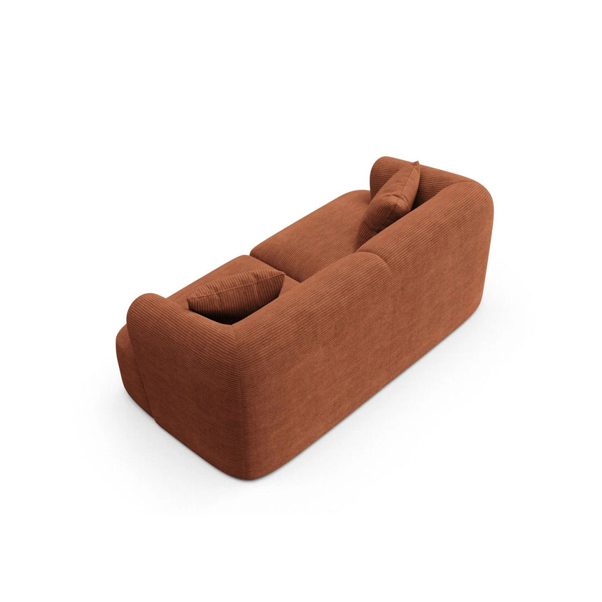 Campi 2-Sitzer Sofa aus Cord in Terrakotta (Lincoln 52D), 180x90x70 cm von Cosmopolitan Design – Bild 5