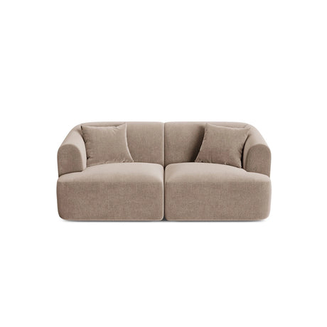 Campi 2-Sitzer Sofa aus Samt in Dunkelbeige (Vogue 3), 180x90x70 cm von Cosmopolitan Design – Bild 1