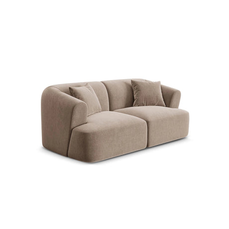 Campi 2-Sitzer Sofa aus Samt in Dunkelbeige (Vogue 3), 180x90x70 cm von Cosmopolitan Design – Bild 4