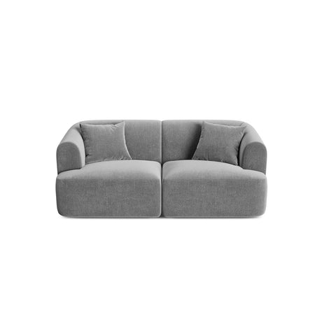 Campi 2-Sitzer Sofa aus Samt in Grau (Vogue 15), 180x90x70 cm von Cosmopolitan Design – Bild 1