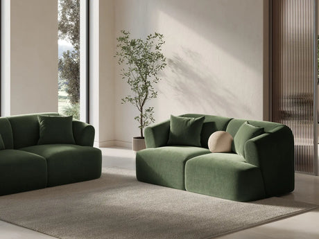 Campi 2-Sitzer Sofa aus Samt in Grün (Vogue 11), 180x90x70 cm von Cosmopolitan Design – Bild 2