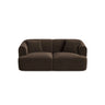Campi 2-Sitzer Sofa aus Samt in Schokolade (Vogue 6), 180x90x70 cm von Cosmopolitan Design – Bild 1
