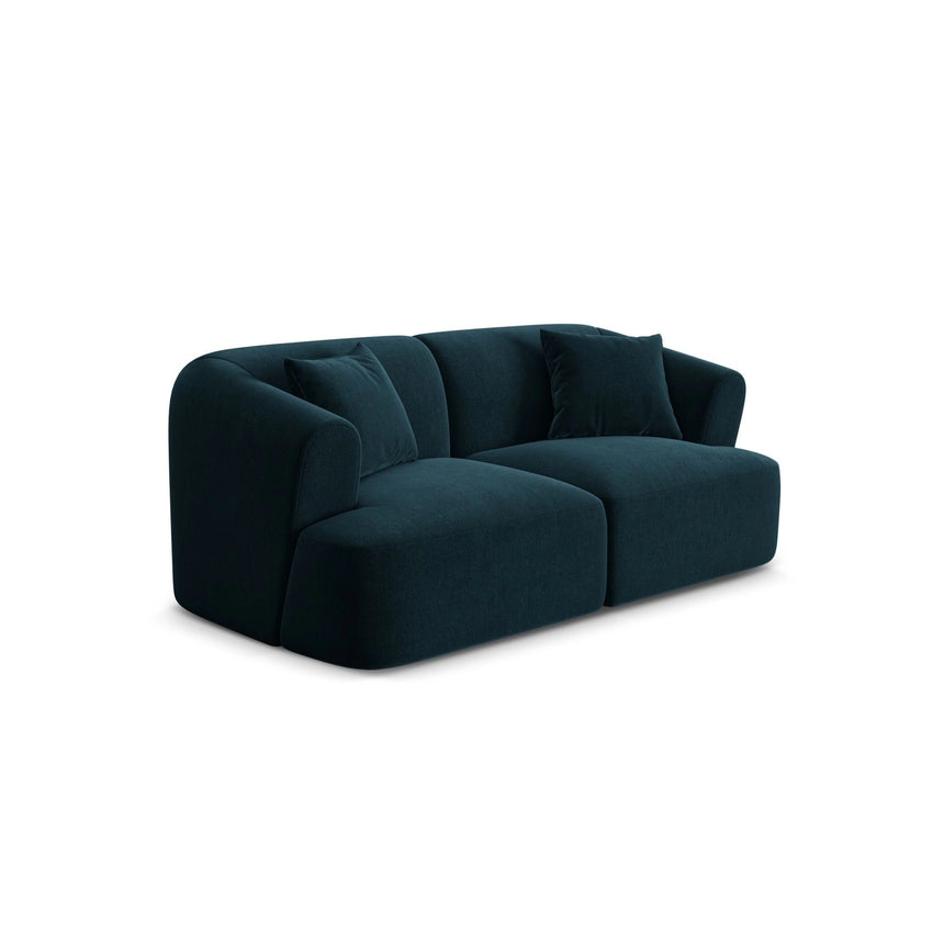 Campi 2-Sitzer Sofa aus Samt in Tiefes Petrol (Vogue 13), 180x90x70 cm von Cosmopolitan Design – Bild 4