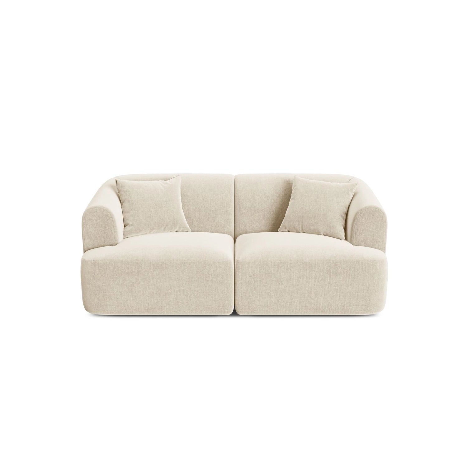 Campi 2-Sitzer Sofa aus Samt oder Strukturstoff, 180x90x70 cm von Cosmopolitan Design – Bild 1