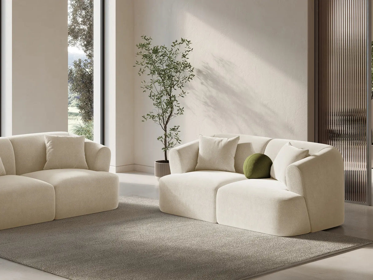 Campi 2-Sitzer Sofa aus Samt oder Strukturstoff, 180x90x70 cm von Cosmopolitan Design – Bild 2