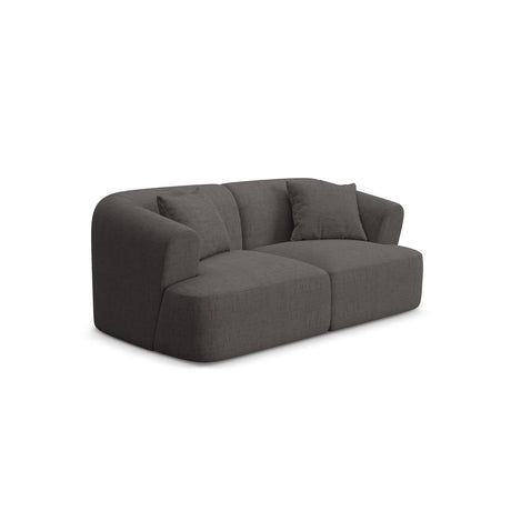 Campi 2-Sitzer Sofa aus Strukturierter Stoff in Grau (Moly 85), 180x90x70 cm von Cosmopolitan Design – Bild 3