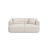 Campi 2-Sitzer Sofa aus Strukturierter Stoff in Hellbeige (Moly 02), 180x90x70 cm von Cosmopolitan Design – Bild 1