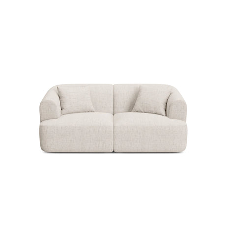 Campi 2-Sitzer Sofa aus Strukturierter Stoff in Hellbeige (Moly 02), 180x90x70 cm von Cosmopolitan Design – Bild 1