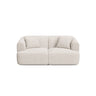 Campi 2-Sitzer Sofa aus Strukturierter Stoff in Hellbeige (Moly 02), 180x90x70 cm von Cosmopolitan Design – Bild 1