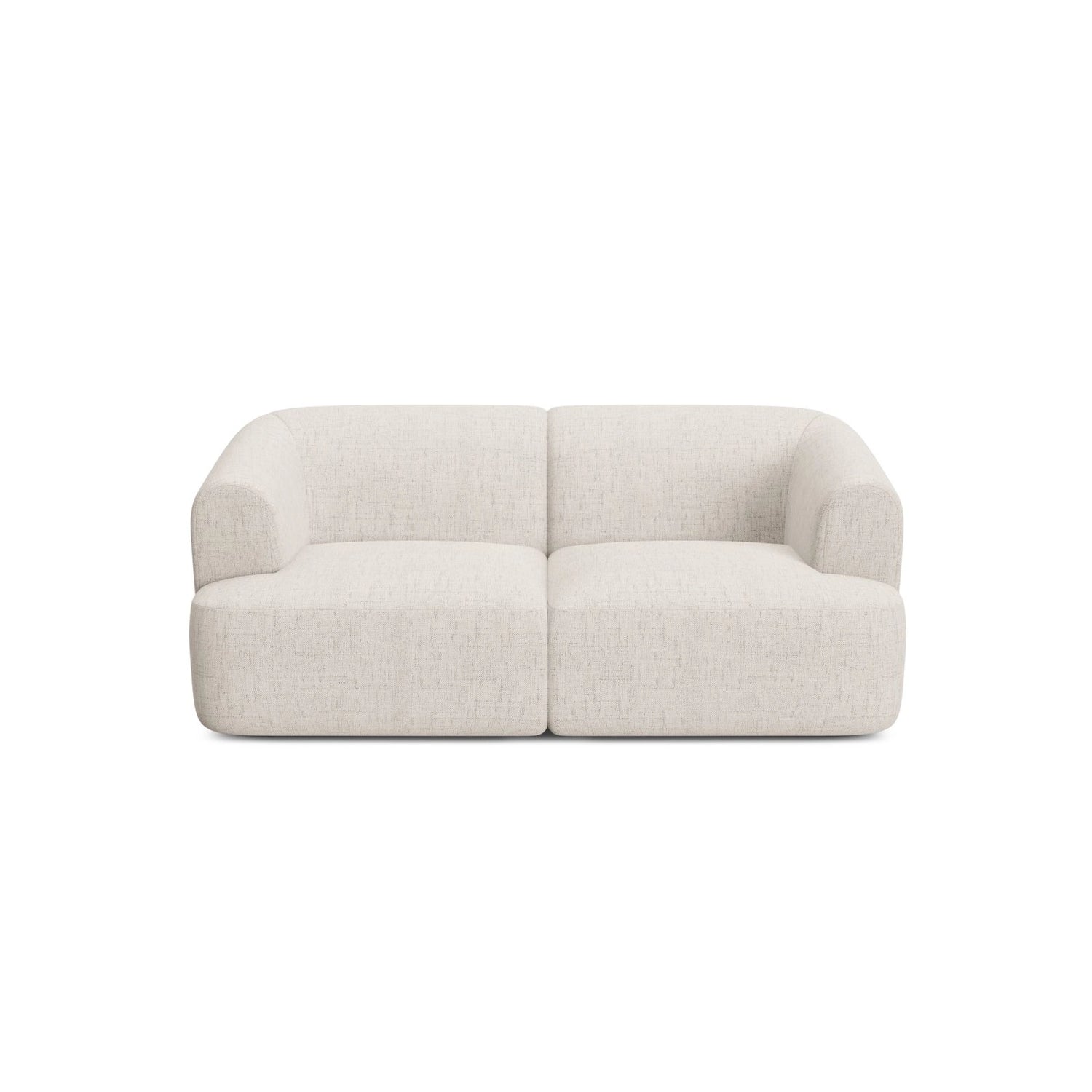 Campi 2-Sitzer Sofa aus Strukturierter Stoff in Hellbeige (Moly 02), 180x90x70 cm von Cosmopolitan Design – Bild 4
