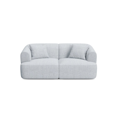 Campi 2-Sitzer Sofa aus Strukturierter Stoff in Hellgrau (Moly 70), 180x90x70 cm von Cosmopolitan Design – Bild 1