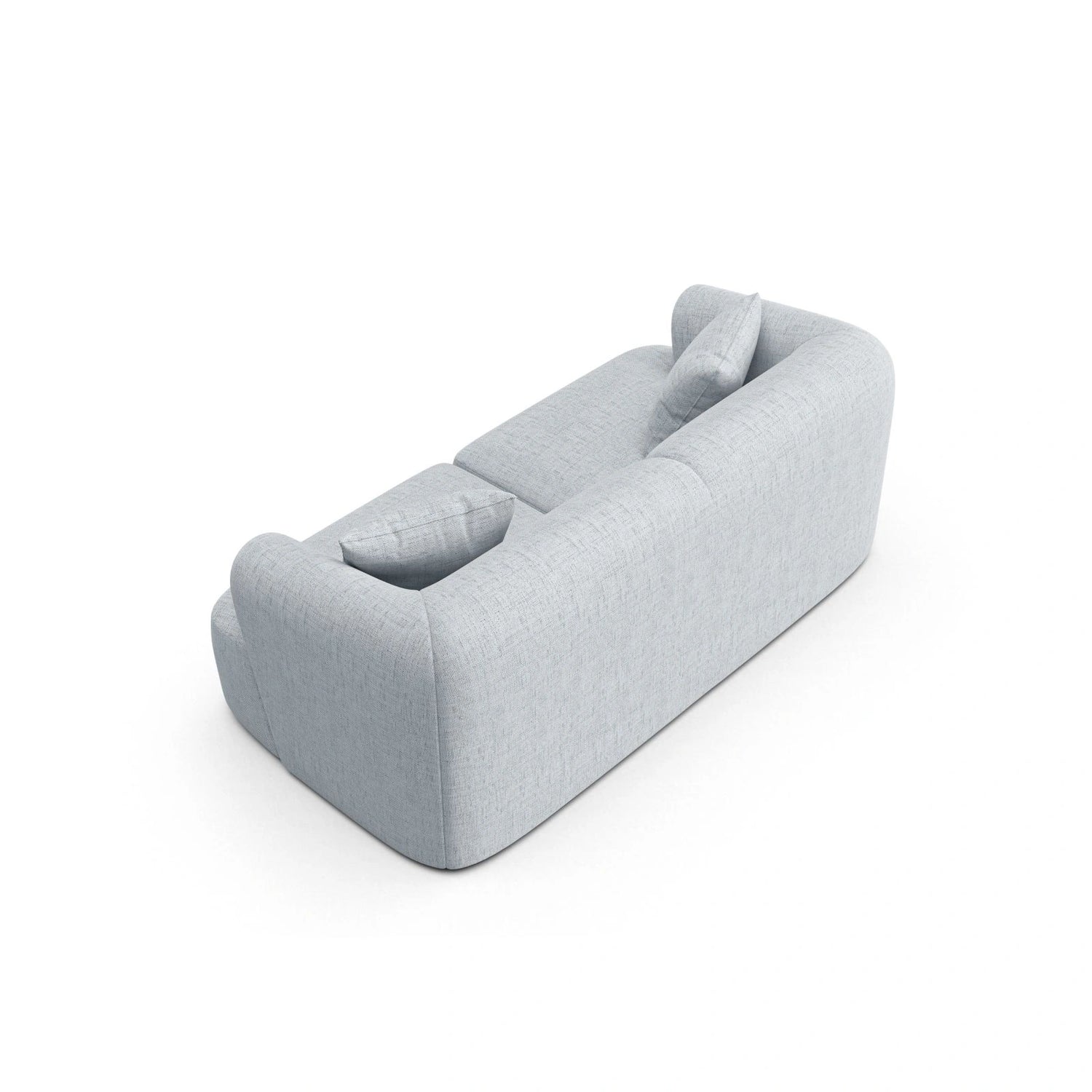 Campi 2-Sitzer Sofa aus Strukturierter Stoff in Hellgrau (Moly 70), 180x90x70 cm von Cosmopolitan Design – Bild 5