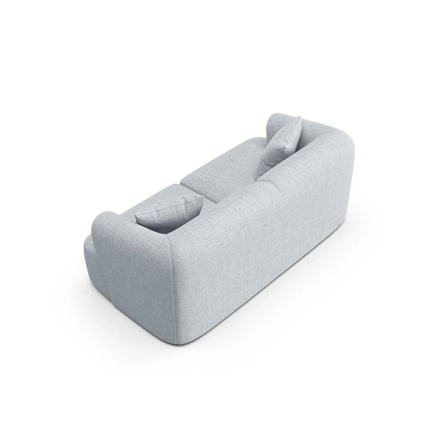 Campi 2-Sitzer Sofa aus Strukturierter Stoff in Hellgrau (Moly 70), 180x90x70 cm von Cosmopolitan Design – Bild 5